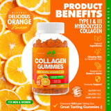 Collagen Peptides Gummies with Biotin, Vitamin C & E - 60 Gummies