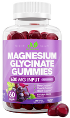 Magnesium Glycinate 600mg Gummies - 60 Gummies