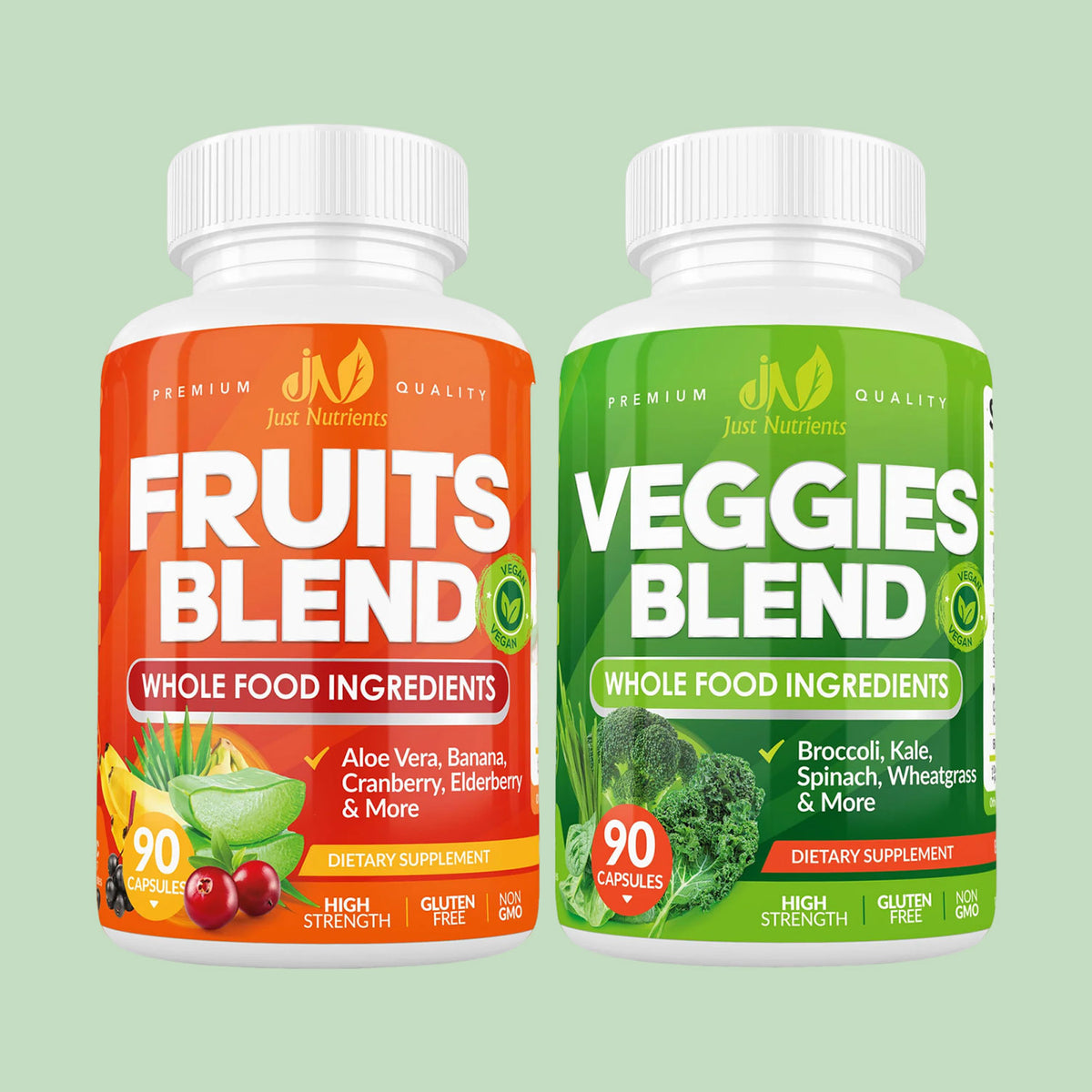 Fruits & Veggies Whole Foods Supplement - 180 Capsules