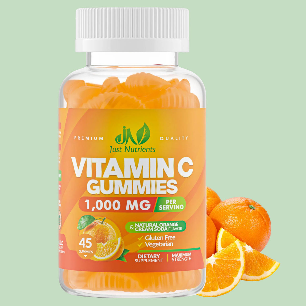 Gomitas de vitamina C 1000 mg con zinc y extractos de hierbas