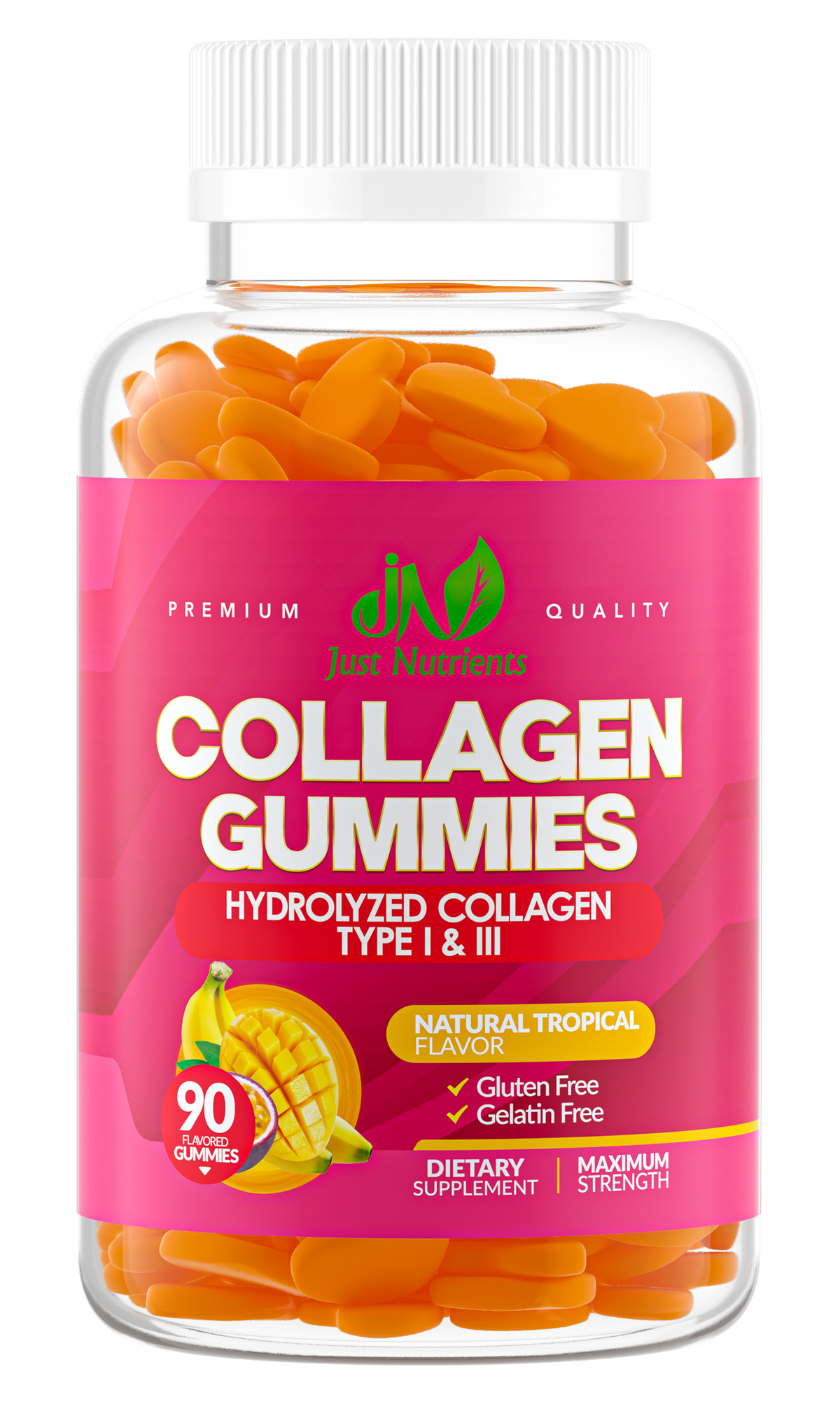 Collagen Gummies for Women & Men - 90 Gummies