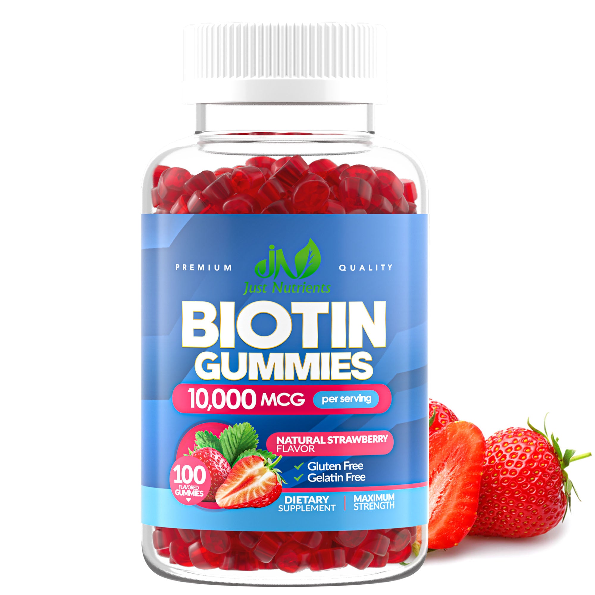 Gomitas de biotina 10,000 mcg para mujeres y hombres