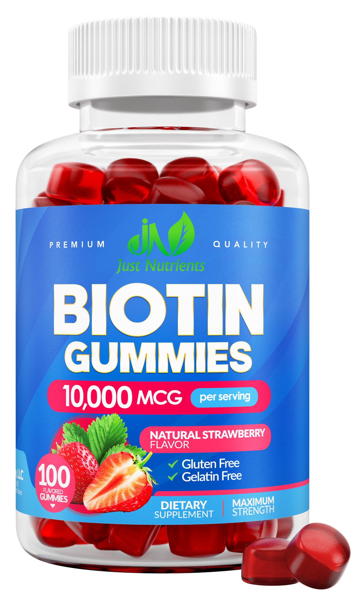 Gomitas de biotina 10,000 mcg para mujeres y hombres