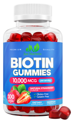 Gomitas de biotina 10,000 mcg para mujeres y hombres
