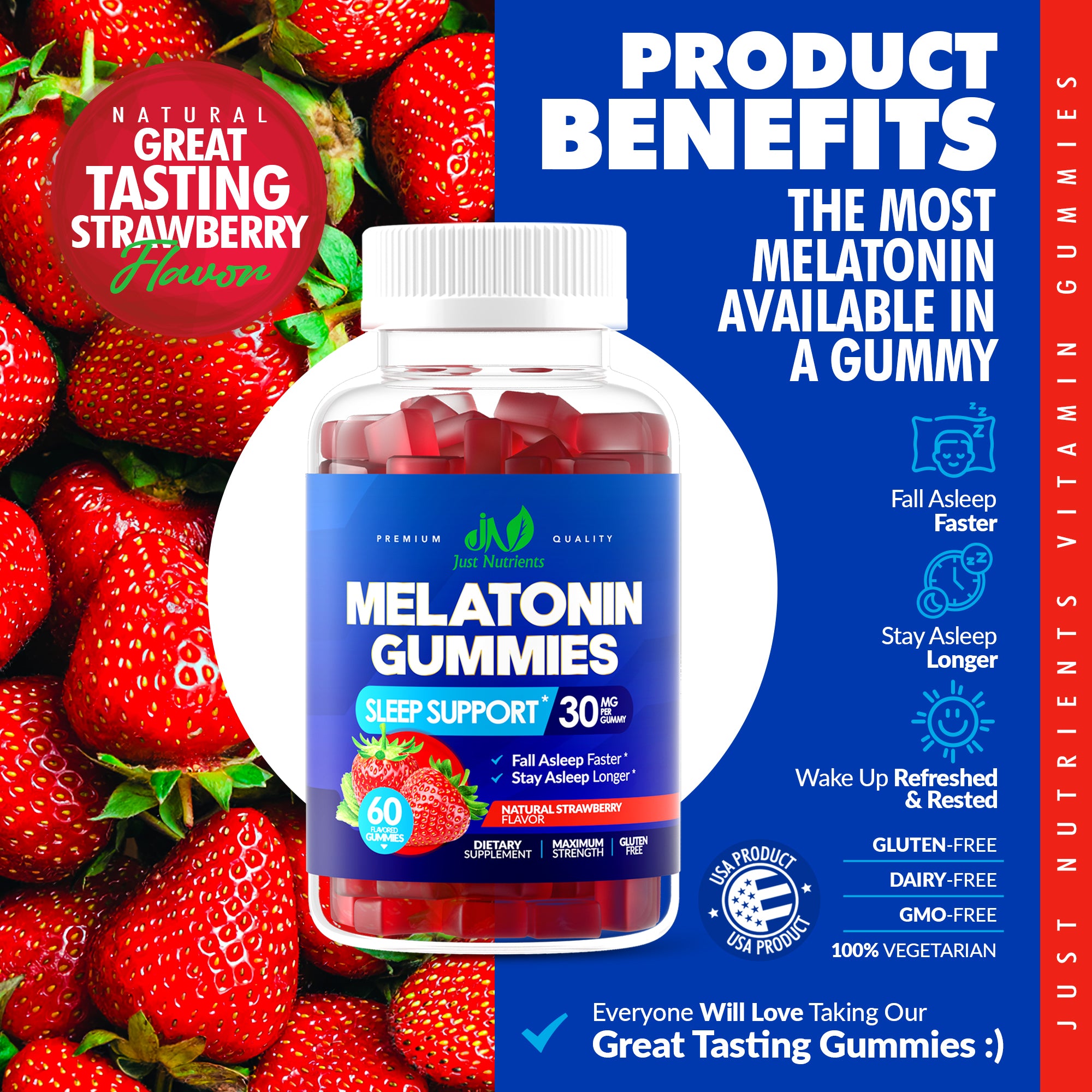 Melatonin 30mg Gummies for Adults - 60 Gummies