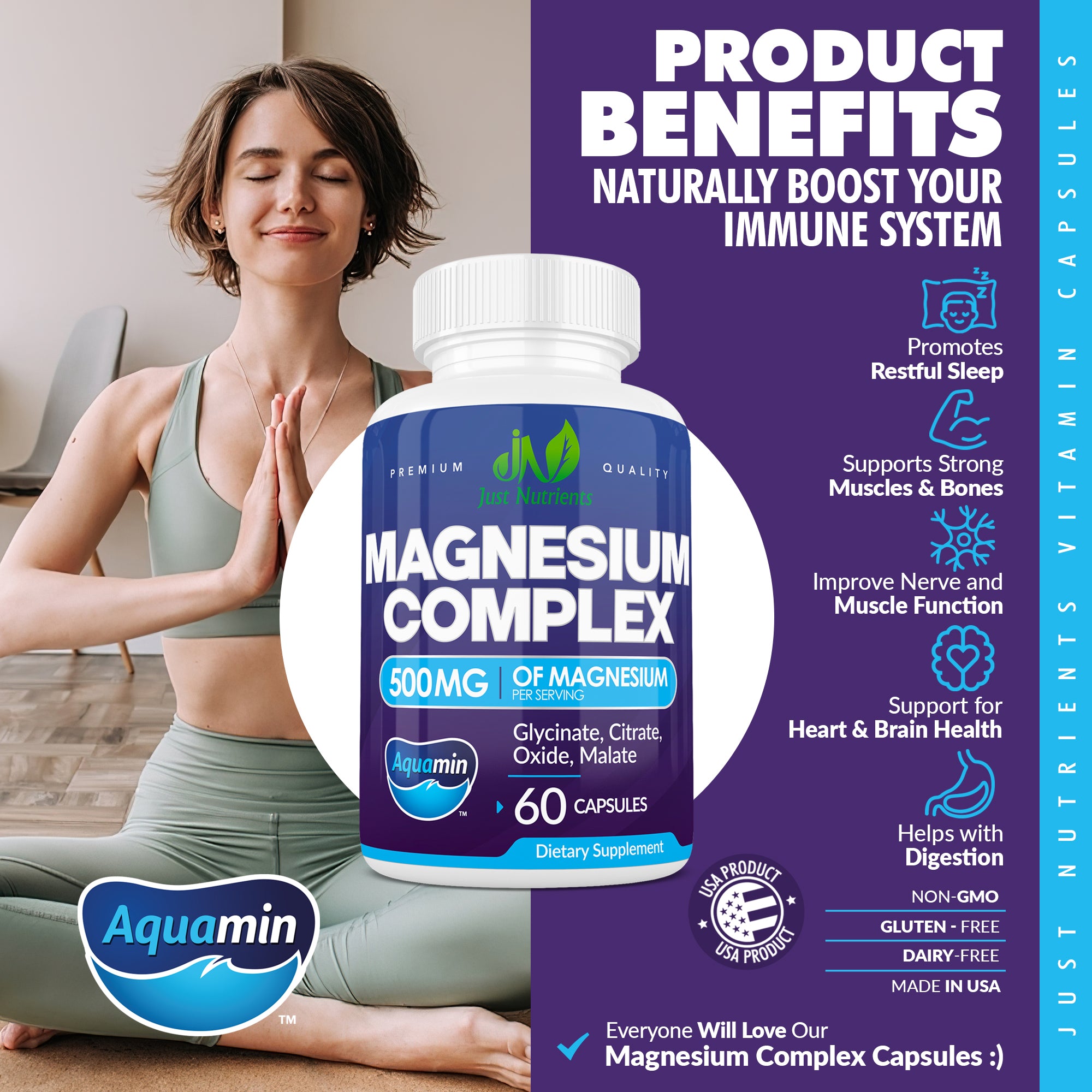 Magnesium Complex 500mg - 60 Veggie Capsules