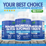 Magnesium Glycinate 525mg Capsules - 90 Count