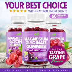Magnesium Glycinate 600mg Gummies - 60 Gummies