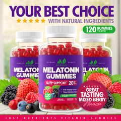 Melatonin 20mg Gummies for Adults - 120 Gummies