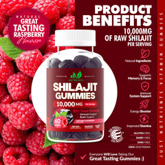 Shilajit 10,000mg Gummies for Men & Women - 60 Gummies