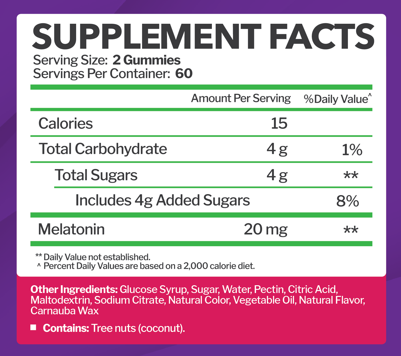 Melatonin 20mg Gummies for Adults - 120 Gummies