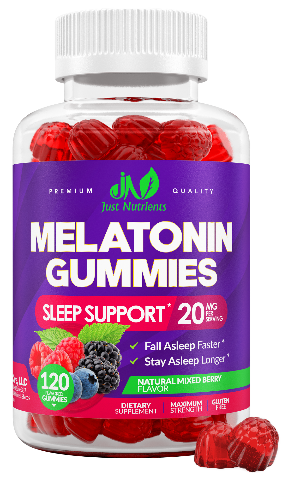 Melatonin 20mg Gummies for Adults - 120 Gummies