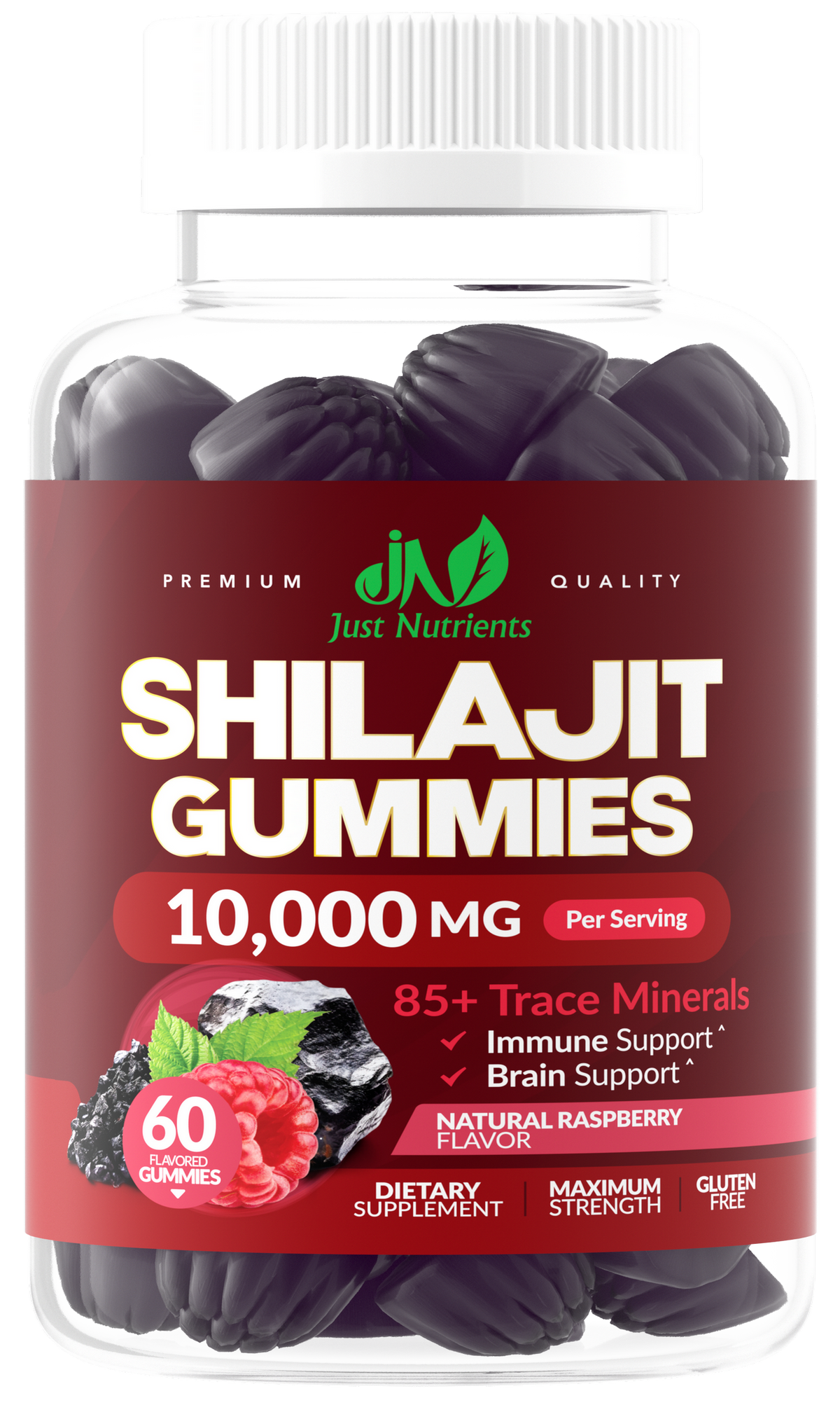 Shilajit 10,000mg Gummies for Men & Women - 60 Gummies