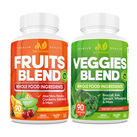 Fruits & Veggies Whole Foods Supplement - 180 Capsules