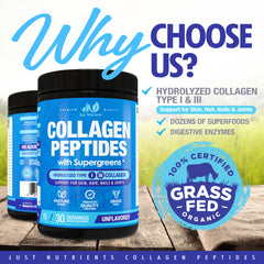 Collagen Peptides Powder with Super Greens