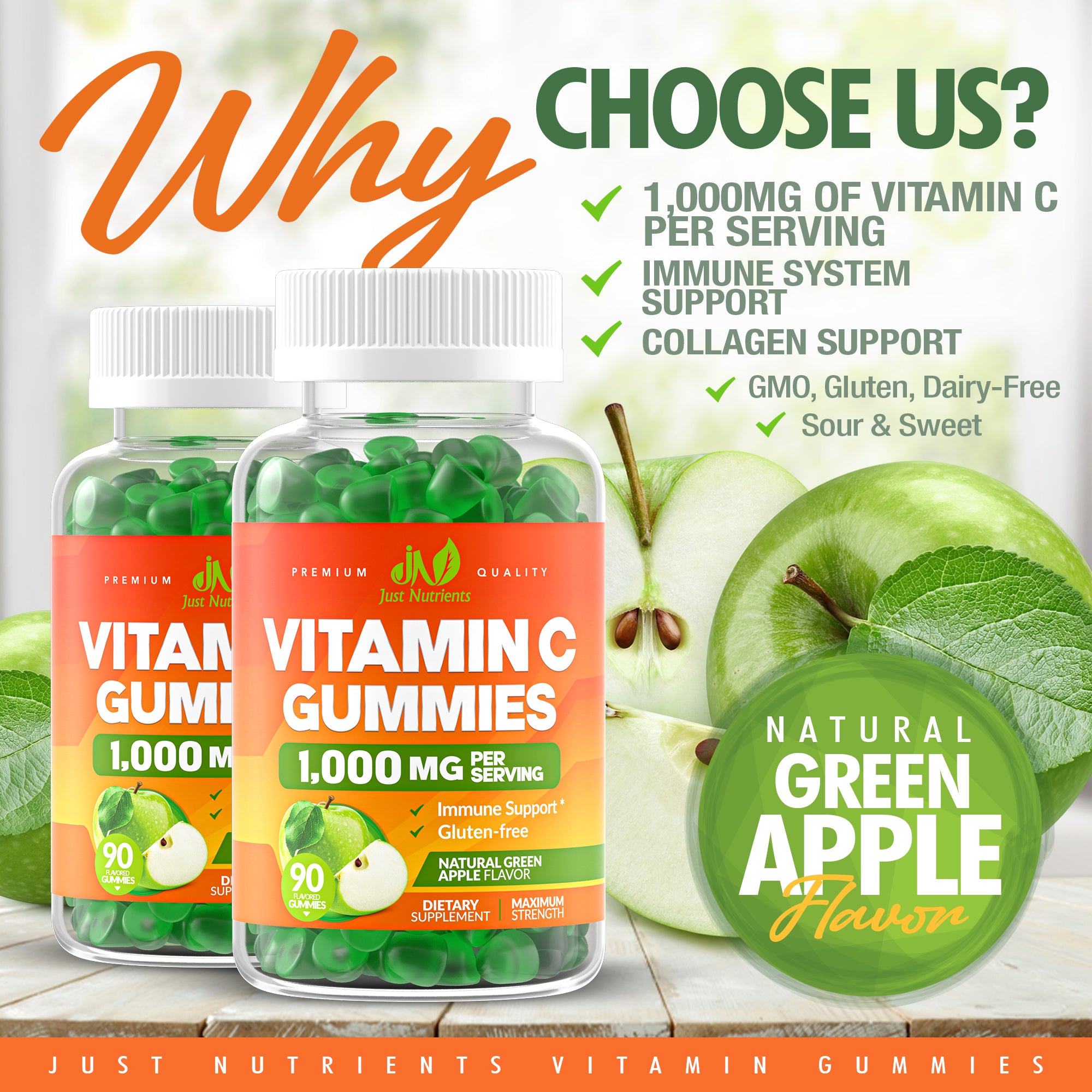 Vitamin C 1000mg Gummies - 90 Gummies