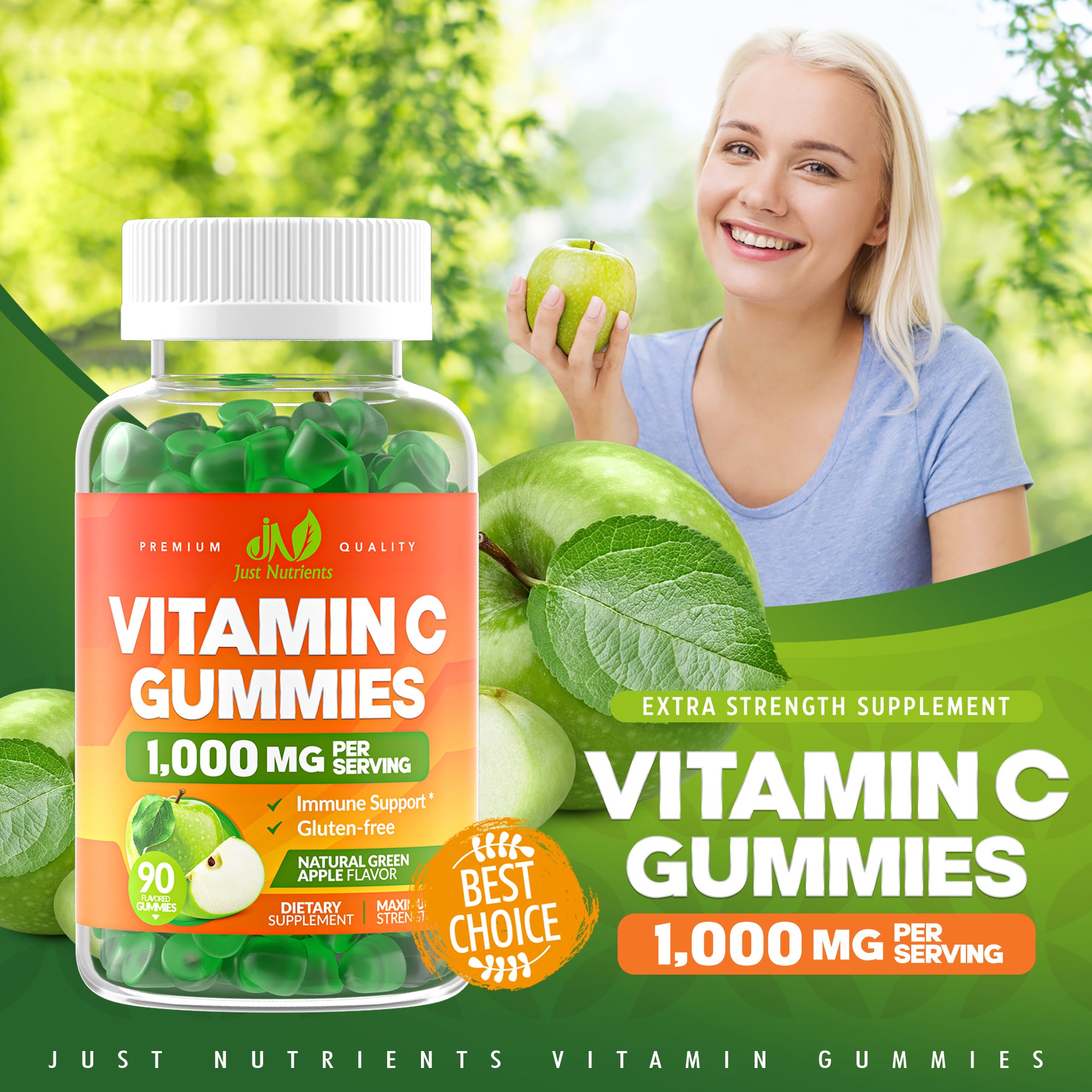 Vitamin C 1000mg Gummies - 90 Gummies