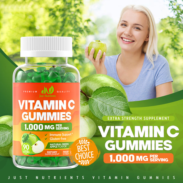 Vitamin C 1000mg Gummies 90 Gummies Just Nutrients
