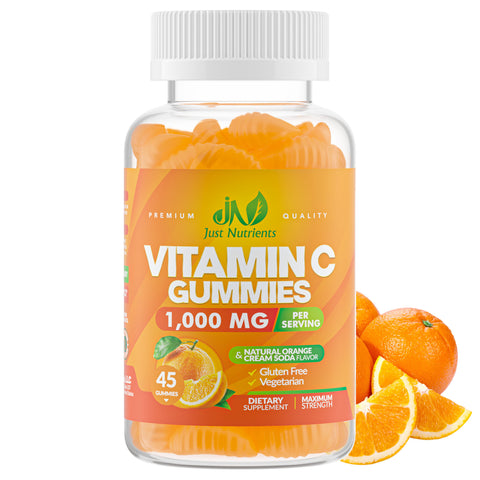 Gomitas de vitamina C 1000 mg con zinc y extractos de hierbas