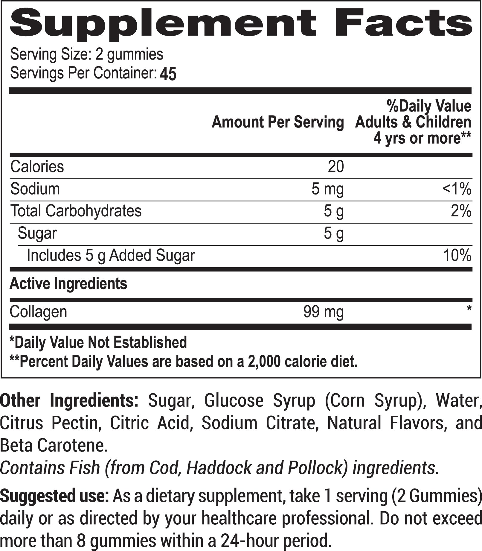 Collagen Gummies for Women & Men - 90 Gummies